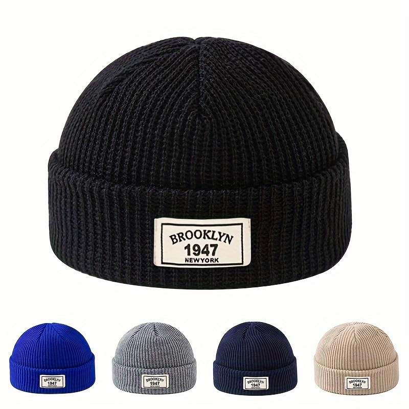 Beanie Cuffed Knit - หมวกบีนนี่ถักลายริบบิ้นแบบยูนิเซ็กส์ รุ่น Brooklyn 1947 New York