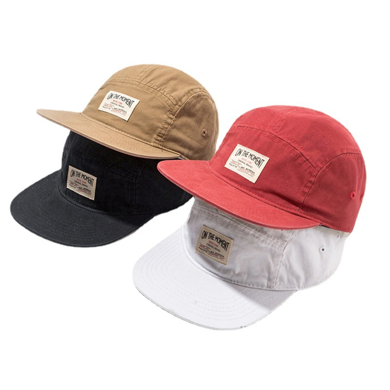 Corduroy Cap 5 Panel - หมวกเบสบอลผ้าฝ้าย 5 แผง หมวกสแนปแบ็ค หมวกแก๊ปฮิปฮอป สำหรับผู้ชายและผู้หญิง