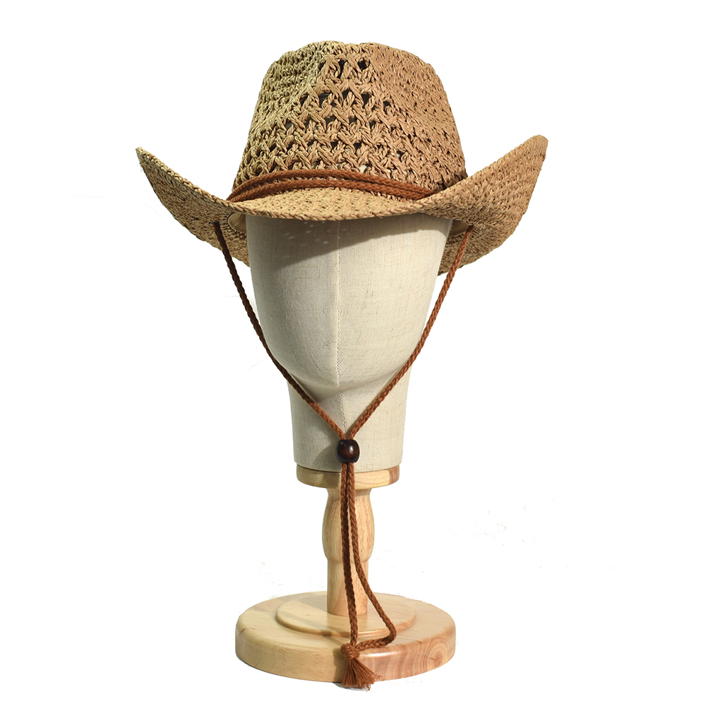 Cowboy Hat Straw - ปานามา Soft Handmade คาวบอยฟางหมวกฤดูร้อนผู้ชายผู้หญิงเดินทางกลางแจ้งชายหาดหมวก Unisex Solid