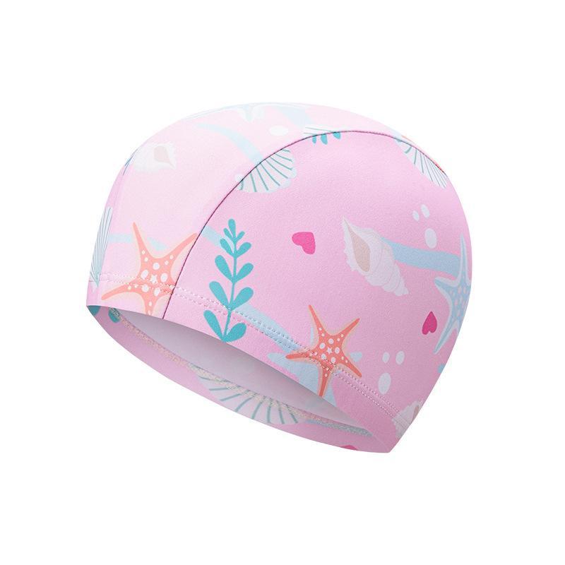 Swim Hat Silicone - หมวกว่ายน้ำการ์ตูนสำหรับเด็ก ยืดหยุ่น กันน้ำ สำหรับเด็กชายและเด็กหญิง ใช้ในสระว่ายน้ำ ชายหาด