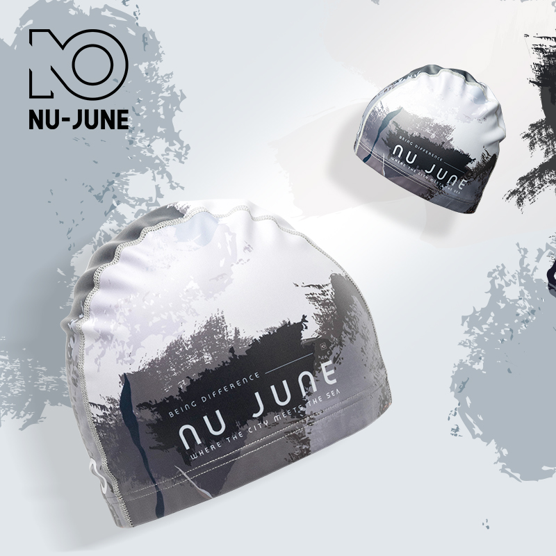 Swim Hat Silicone - Nujune ยืดหยุ่นสูงหมวกว่ายน้ำผู้ใหญ่กันน้ำยืดสบายหูผมฤดูร้อนสระว่ายน้ำหมวกอาบน้ำ