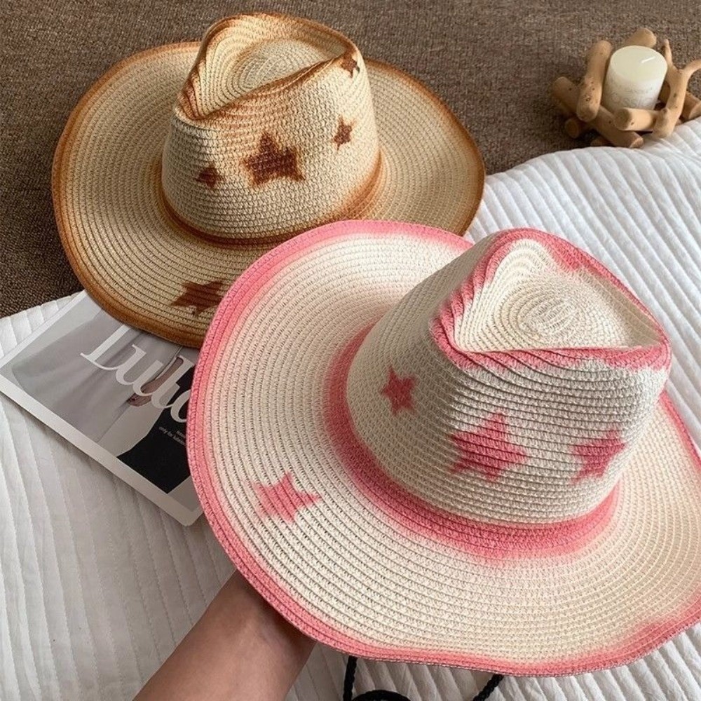 หมวกคาวบอยสไตล์ตะวันตก ระบายอา - Cowboy Hat Straw บทวิจารณ์และราคา