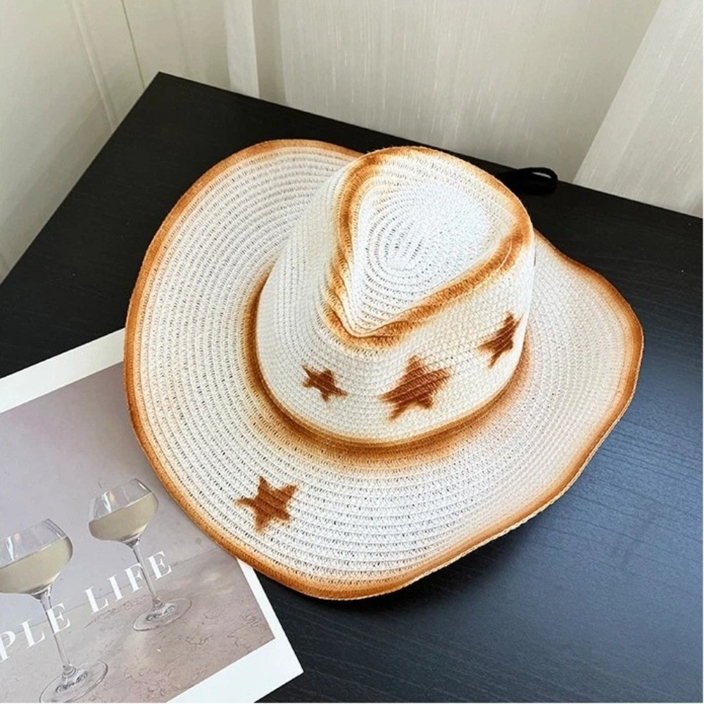 หมวกคาวบอยสไตล์ตะวันตก ระบายอา - Cowboy Hat Straw บทวิจารณ์และราคา