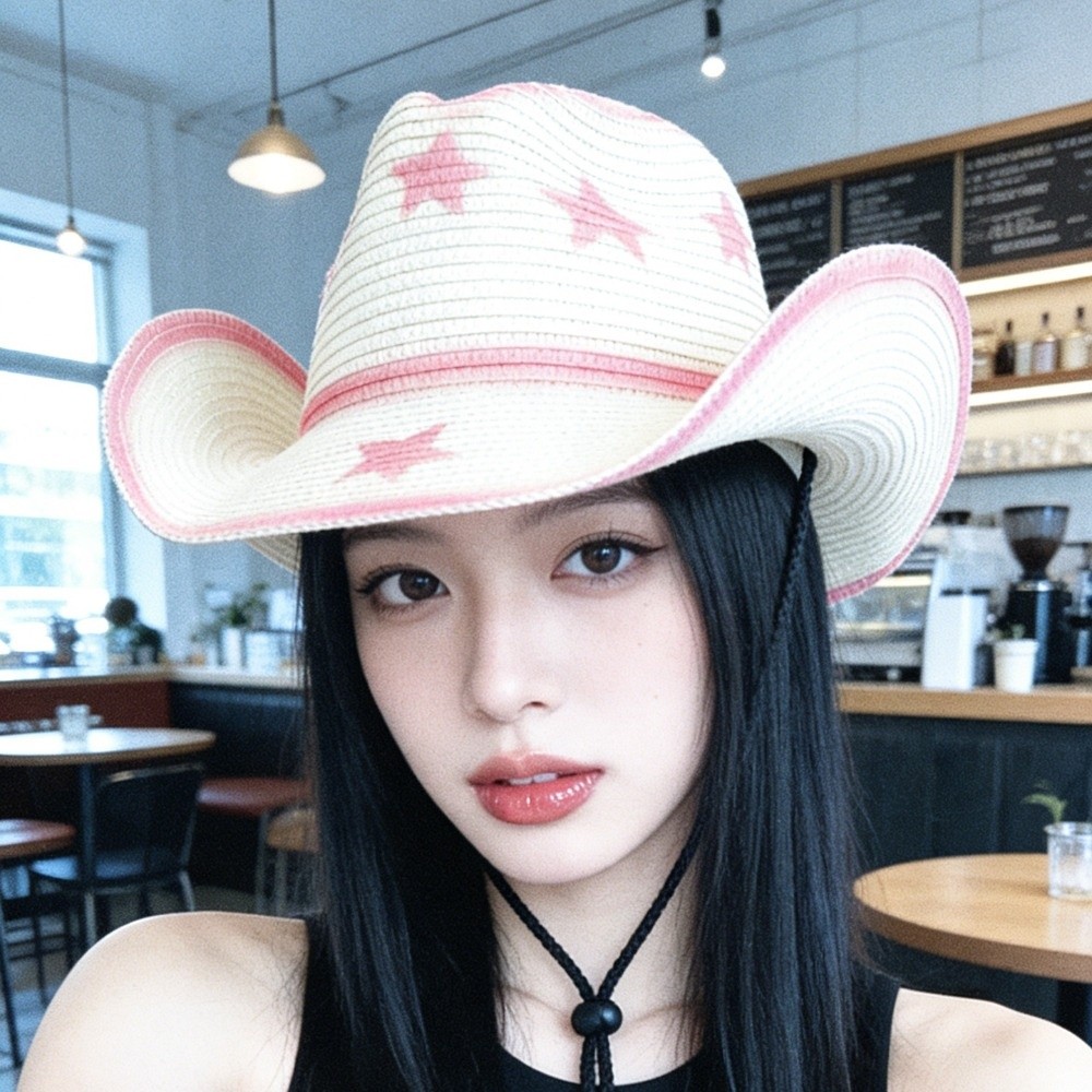 หมวกคาวบอยสไตล์ตะวันตก ระบายอา - Cowboy Hat Straw บทวิจารณ์และราคา