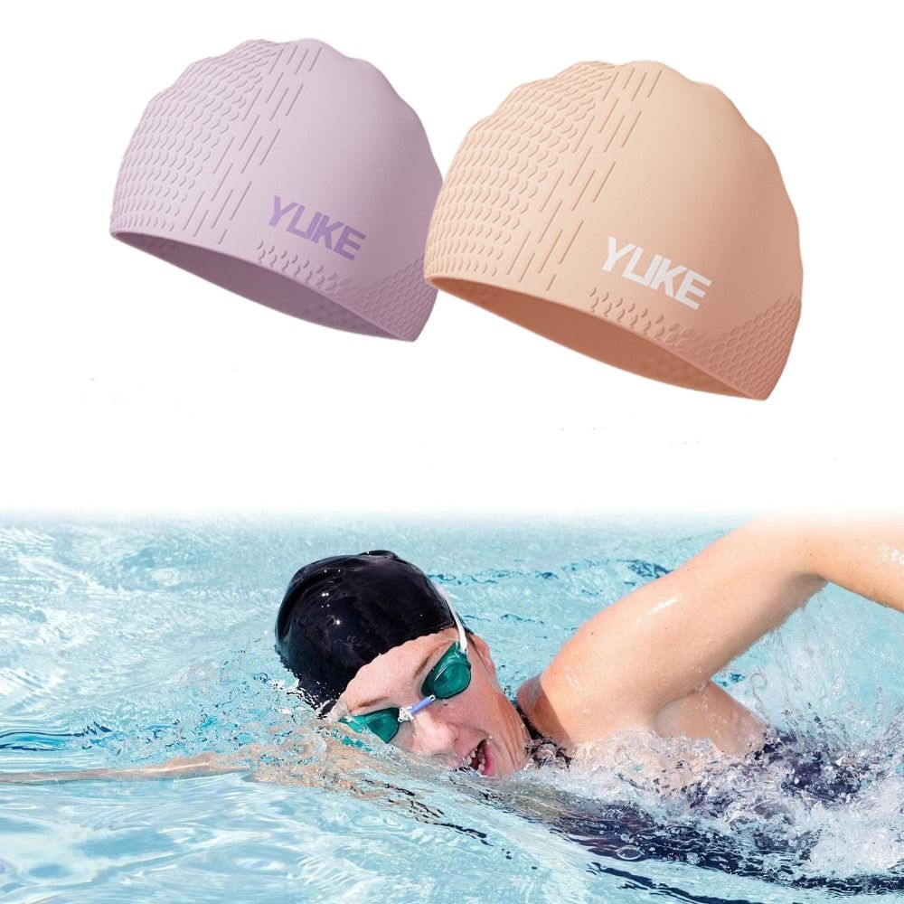 หมวกว่ายน้ำสีทึบ หมวกว่ายน้ำซิ - Swim Hat Silicone บทวิจารณ์และราคา