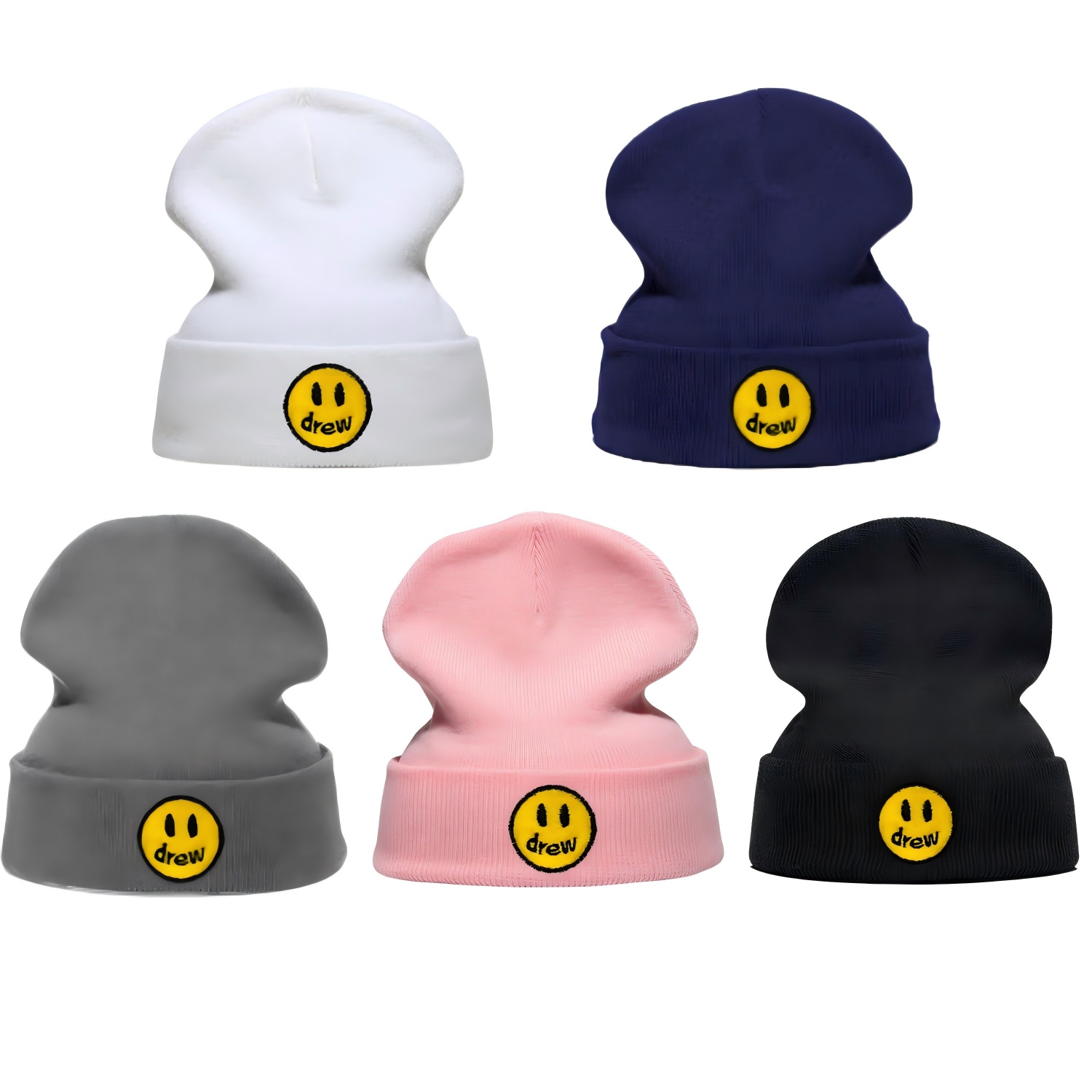 หมวกบีนนี่ถักลายปักใหม่สำหรับผ - Beanie Cuffed Knit บทวิจารณ์และราคา