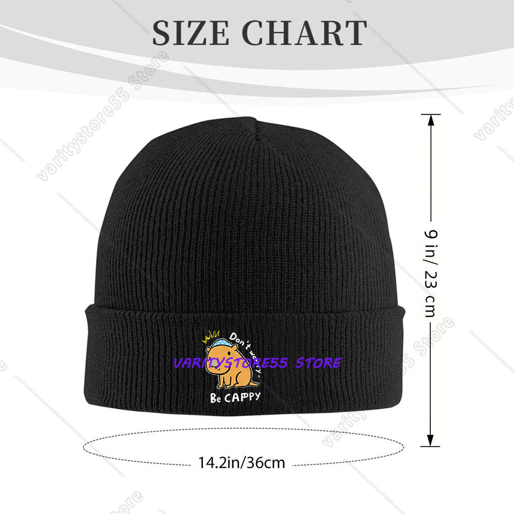 หมวกบีนนี่ถักลายคาปิบาร่าตลก ห - Beanie Cuffed Knit บทวิจารณ์และราคา