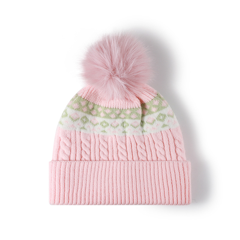 หมวกบีนนี่ถักลายเคเบิลแฟร์ไอล์ - Beanie Cuffed Knit บทวิจารณ์และราคา