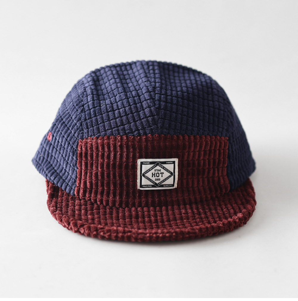 หมวกเบสบอลผ้าลูกฟูก 5 แผง ลายบ - Corduroy Cap 5 Panel บทวิจารณ์และราคา