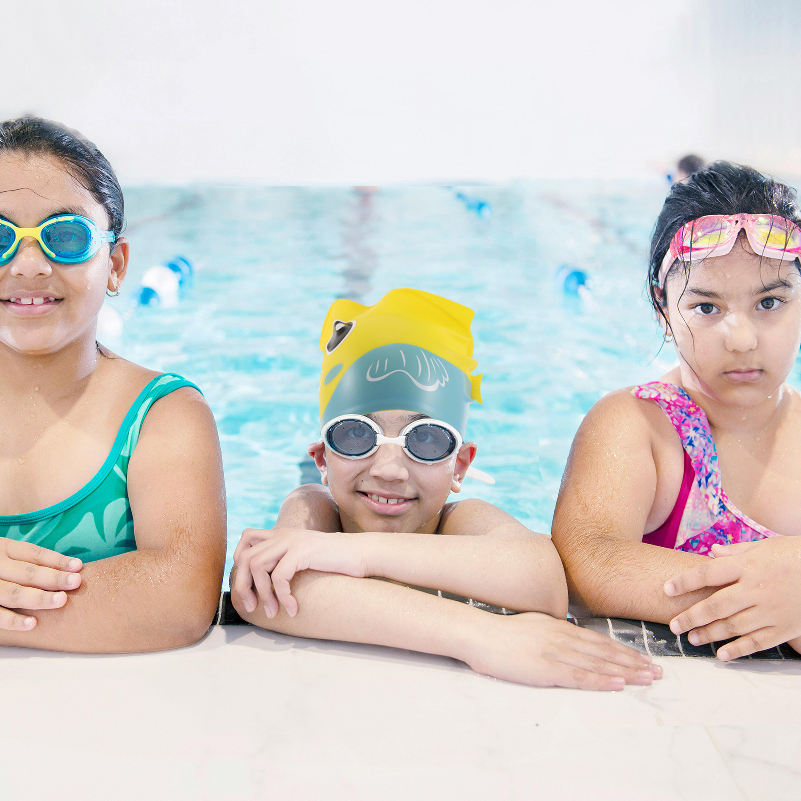 หมวกว่ายน้ำซิลิโคน ลายปลาการ์ต - Swim Hat Silicone บทวิจารณ์และราคา