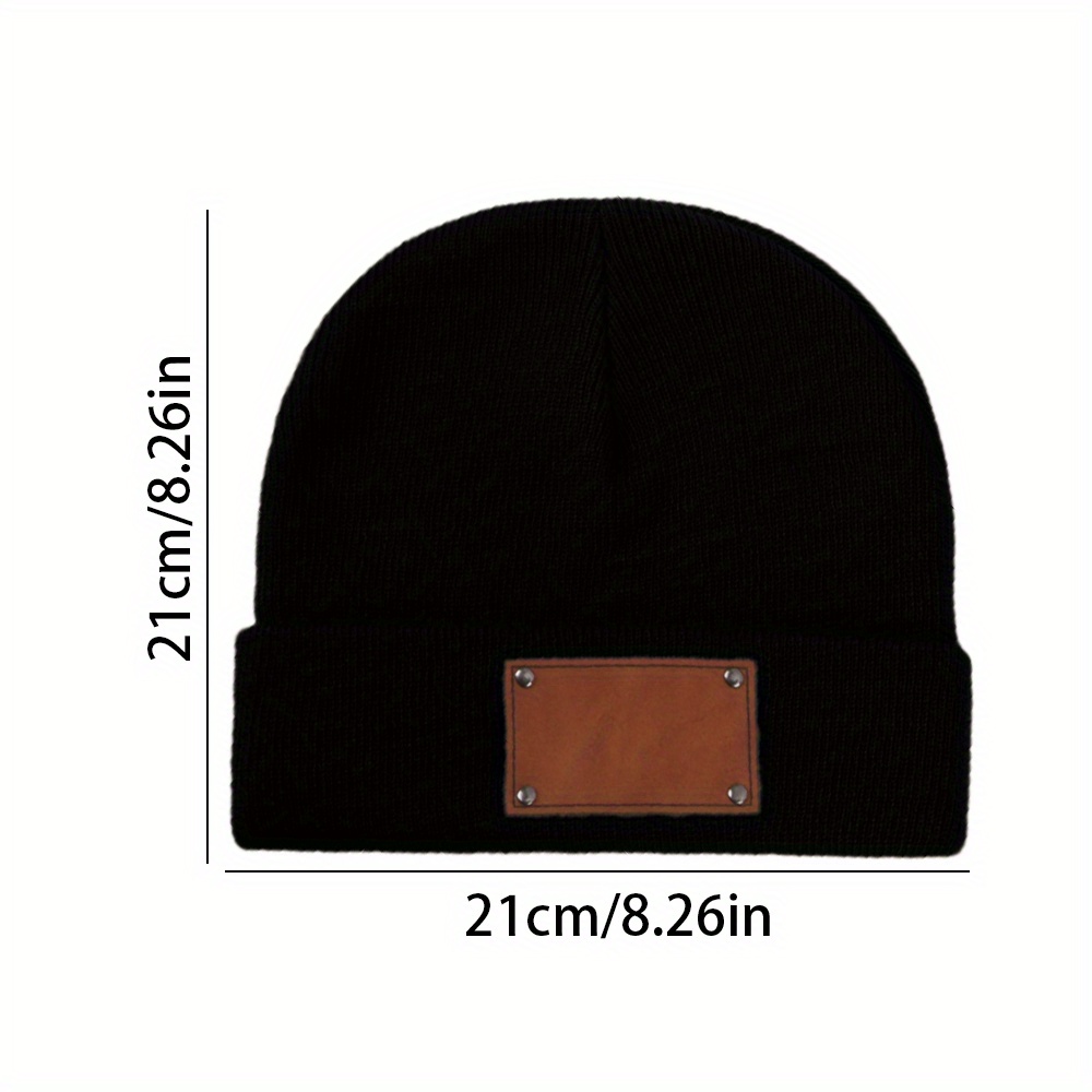 หมวกบีนนี่ถักลาย พร้อมป้ายหนัง - Beanie Cuffed Knit บทวิจารณ์และราคา